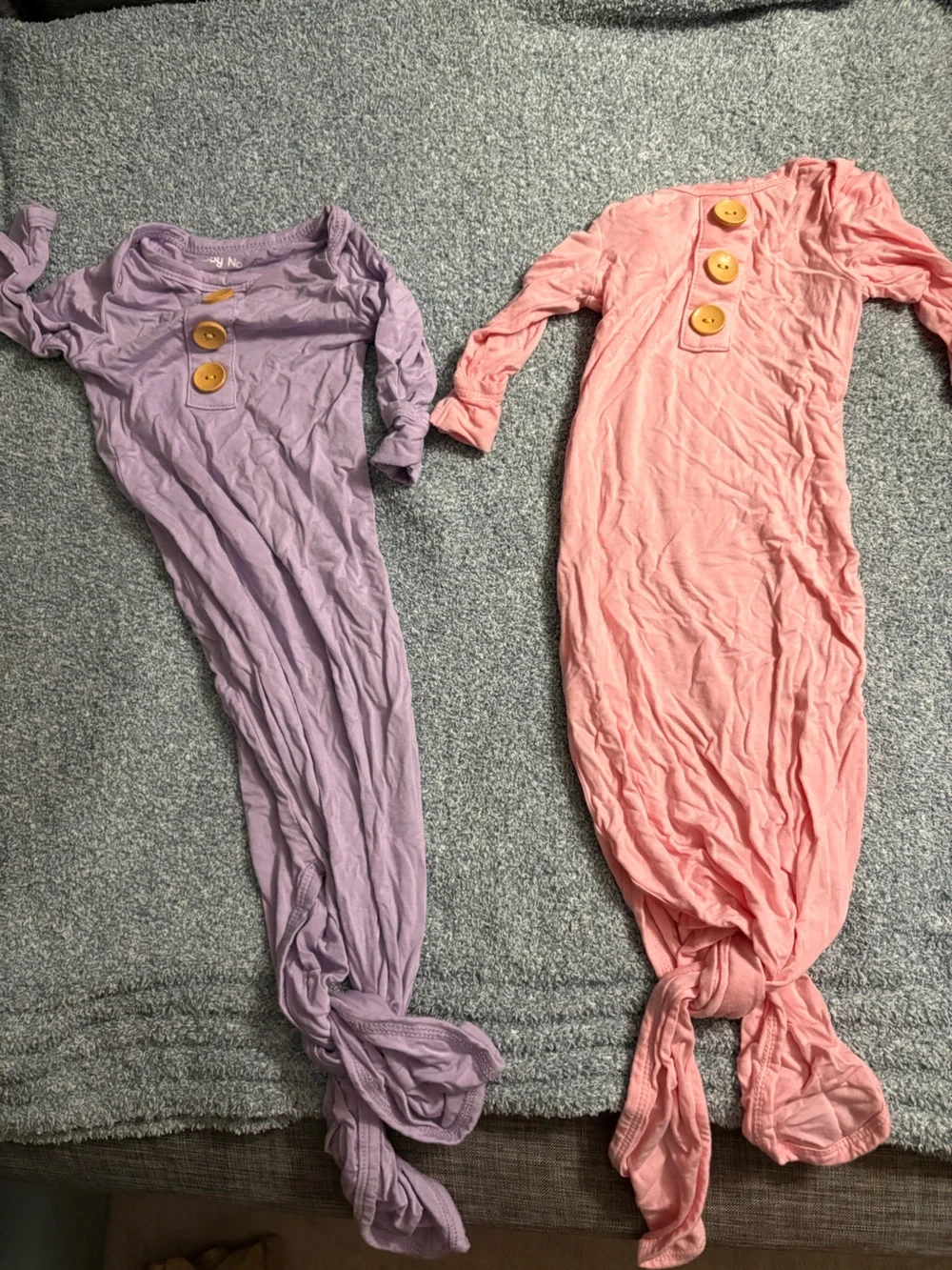 TWO newborn gowns bamboo